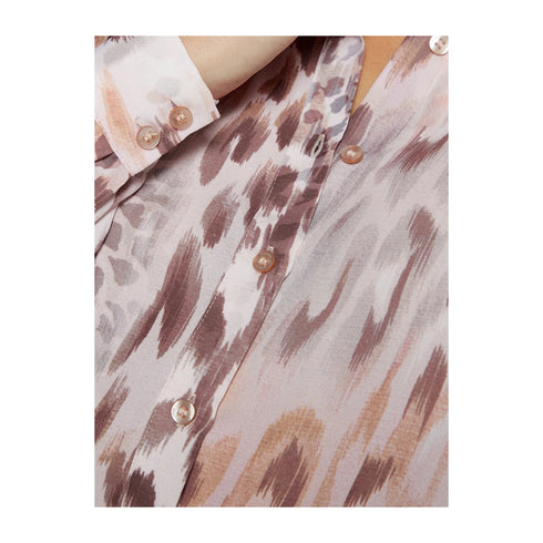 Guess Camicia casual Camicia Donna Animalier con bottoni XS P25 - GUESSW4BH56WGLA2 - P1LB - XS - Francavilla Moda